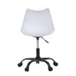 Fehér Műanyag Irodai Szék, Magasságállítással. KA-X7055 WT
