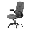 Irodai szék hintamechanikával, szürke műbőr kárpittal. KA-Y344 GREY
