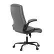 Irodai szék hintamechanikával, szürke műbőr kárpittal. KA-Y344 GREY