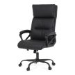 Irodai szék hintamechanikával, fekete műbőr kárpittal. KA-Y346 BK