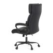 Irodai szék hintamechanikával, fekete műbőr kárpittal. KA-Y346 BK