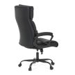Irodai szék hintamechanikával, fekete műbőr kárpittal. KA-Y346 BK