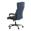 Irodai szék hintamechanikával, kék műbőr kárpittal. KA-Y346 BLUE