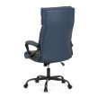 Irodai szék hintamechanikával, kék műbőr kárpittal. KA-Y346 BLUE