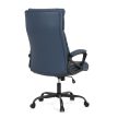 Irodai szék hintamechanikával, kék műbőr kárpittal. KA-Y346 BLUE