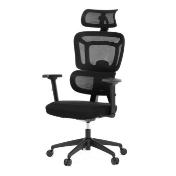   Irodai Forgószék Szinkronmechanizmussal, Fekete Színben KA-Y358 BK