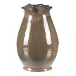 Kerámia váza kancsó formájú, nagy, szürke