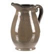 Kerámia váza kancsó formájú, nagy, szürke