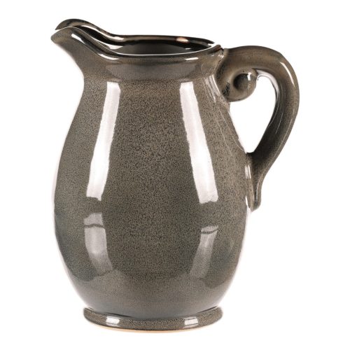 Kerámia váza kancsó formájú, közepes, szürke