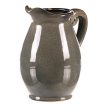 Kerámia váza kancsó formájú, közepes, szürke