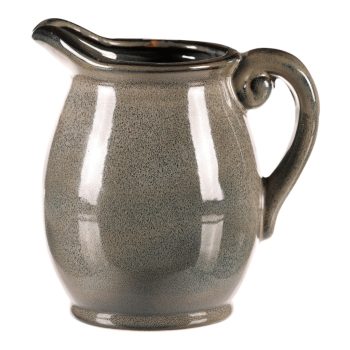 Kerámia váza kancsó formájú, kicsi, szürke