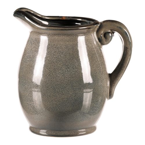 Kerámia váza kancsó formájú, kicsi, szürke