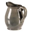 Kerámia váza kancsó formájú, kicsi, szürke