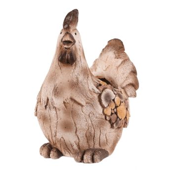 Tyúk virágtartó, magnézium, fa dekor