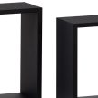 Fali polc fekete színben, mdf P-008 BK