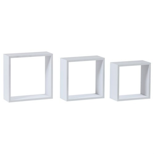 Fali polc fehér színben, mdf, P-008 WT2