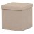 Tárolós Puff, Bézs Szövet. TAB-461 CRM2