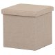 Tárolós Puff, Bézs Szövet. TAB-461 CRM2