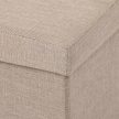 Tárolós Puff, Bézs Szövet. TAB-461 CRM2