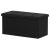 Tárolós Puff, Fekete Szövet. TAB-462 BK2