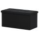 Tárolós Puff, Fekete Szövet. TAB-462 BK2