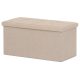 Tárolós Puff, Bézs Szövet. TAB-462 CRM2