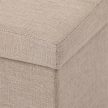 Tárolós Puff, Bézs Szövet. TAB-462 CRM2