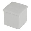 Corduroy storage pouf in cream color - TAB-471 CRM6
