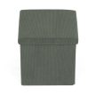Zöld Kordbársony Tárolós Puff. TAB-471 GRN6