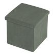 Zöld Kordbársony Tárolós Puff. TAB-471 GRN6