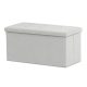 Corduroy storage pouf in cream color - TAB-472 CRM6