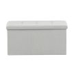 Corduroy storage pouf in cream color - TAB-472 CRM6