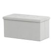 Corduroy storage pouf in cream color - TAB-472 CRM6
