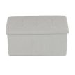 Corduroy storage pouf in cream color - TAB-472 CRM6