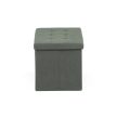 Zöld Kordbársony Tárolós Puff. TAB-472 GRN6