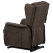 Electric Recliner Armchair Brown Fabric TV-1190 BR2