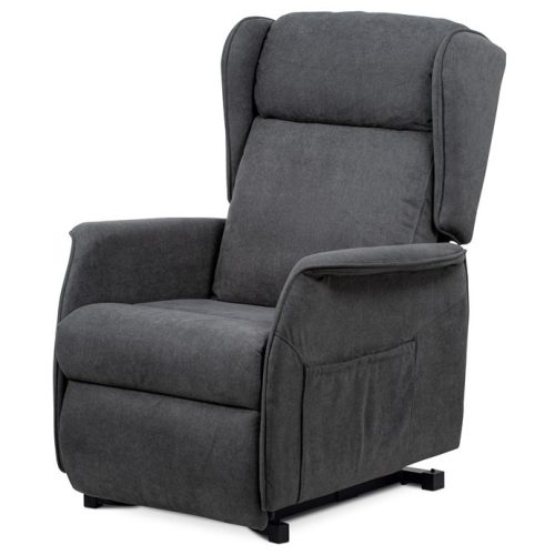 Electric Recliner Armchair Grey Fabric TV-1190 GREY2