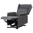 Electric Recliner Armchair Grey Fabric TV-1190 GREY2