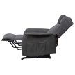 Electric Recliner Armchair Grey Fabric TV-1190 GREY2