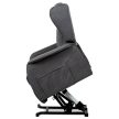 Electric Recliner Armchair Grey Fabric TV-1190 GREY2