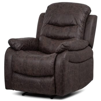 Recliner armchair TV-4086 brown vintage fabric