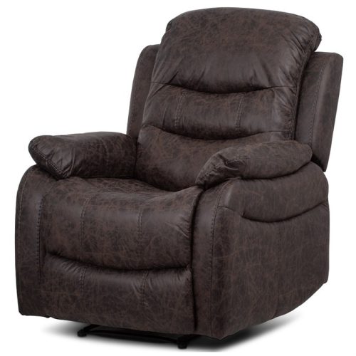 Recliner armchair TV-4086 brown vintage fabric