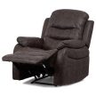 Recliner armchair TV-4086 brown vintage fabric