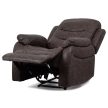 Recliner armchair TV-4086 brown vintage fabric