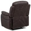 Recliner armchair TV-4086 brown vintage fabric