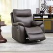 Recliner Armchair Coffee Brown Vintage Fabric TV-4092