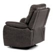 Recliner Armchair Coffee Brown Vintage Fabric TV-4092