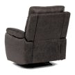 Recliner Armchair Coffee Brown Vintage Fabric TV-4092