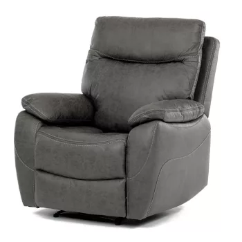 Relax fotel szürke vintage szövettel.