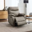 Recliner Armchair Beige Vintage Fabric TV-4092